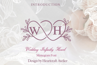 Infinity Heart Fonts for Wedding Invitations & Stationery