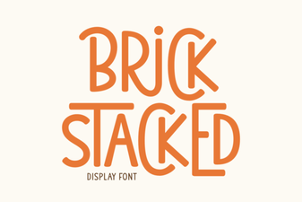 Build Projects with Brick Stacked Font Designs