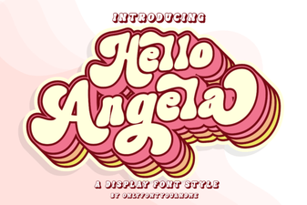 Hello Angela Font for Stylish Project Typography