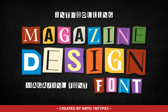 Creative Font Choices for Magazine Layout Design