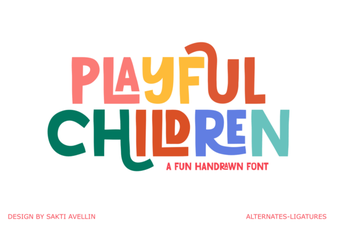 Playful Fonts for Creative Children's Projects