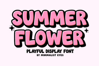 Summer Flower Fonts for Beautiful Designs & Websites