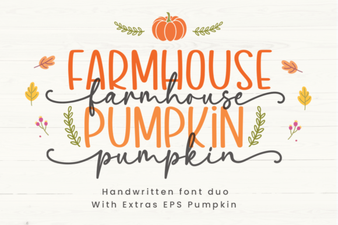 Bring Farmhouse Charm to Your Designs with Pumpkin Font