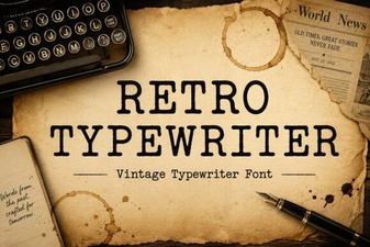 Retro Typewriter Fonts for Design Inspiration
